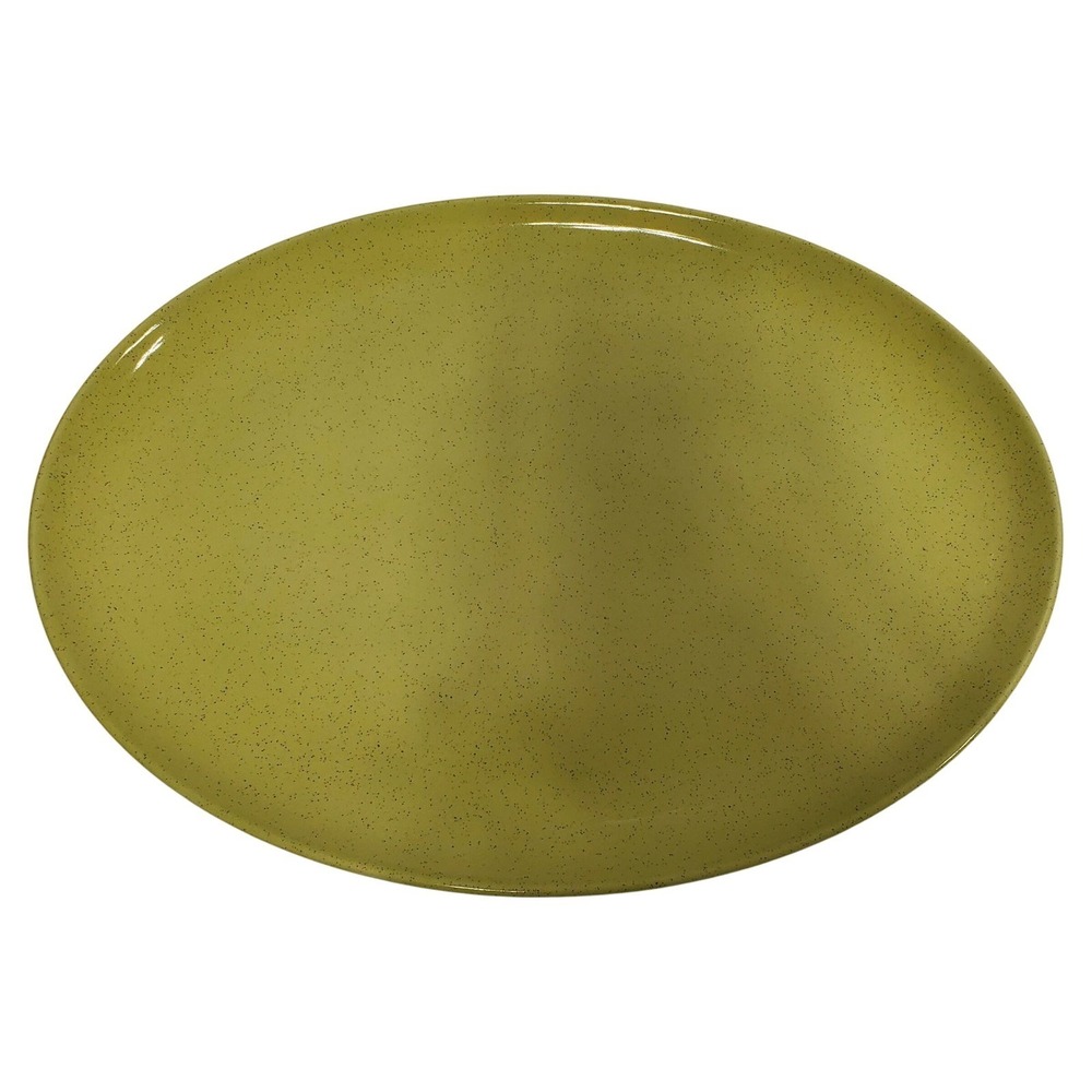 Taylor Smith Taylor Pebbleford Sunburst‎ Yellow Speckled Oval Platter Oven Proof